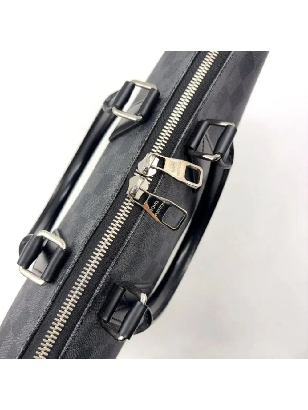 Louis Vuitton Porte Documents Jules Pdj Damier Graphite Leather Black Business